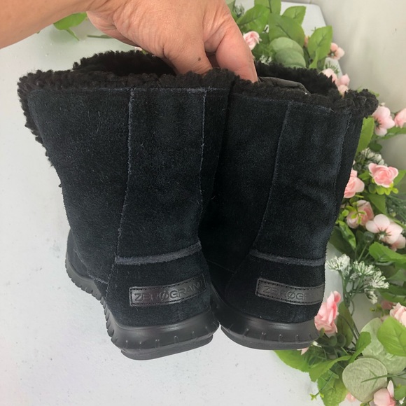 Cole Haan Faux Fur ankle boots size 7 1/2 B - Picture 5 of 8